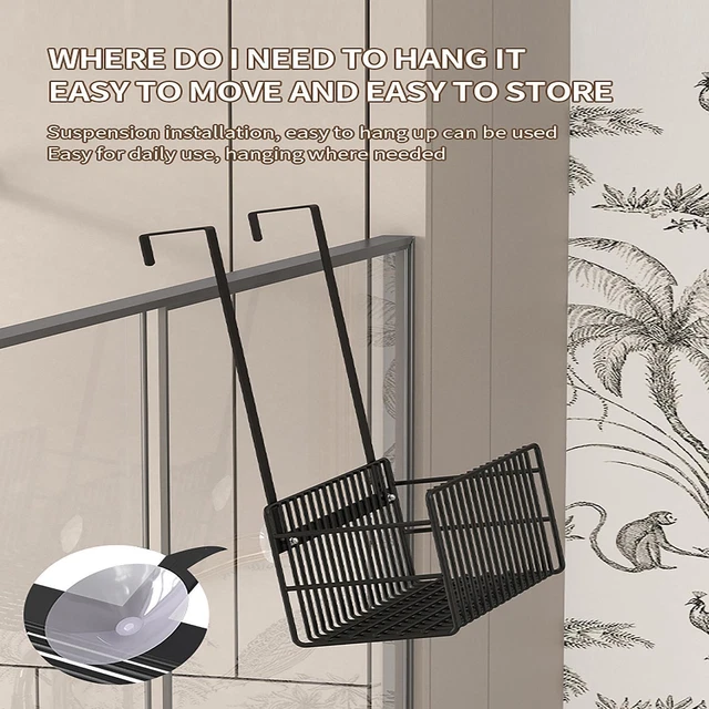 Organizer Appendibile Per Armadio - 4 Sacche Trasparenti, Per Camera, Ufficio O Porta, Nero - Foto 4