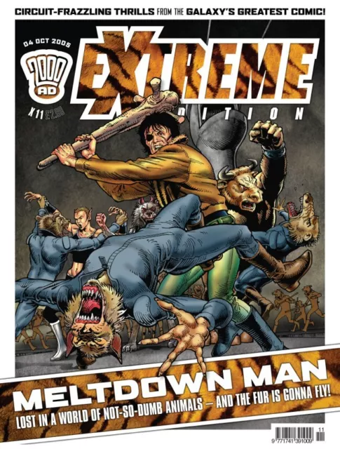 2000AD ft JUDGE DREDD presents EXTREME - ISSUE 11 - MELTDOWN MAN - 2005 - EXCLNT