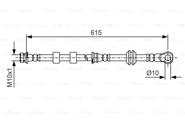 BOSCH 1 987 481 088 Brake Hose for MITSUBISHI