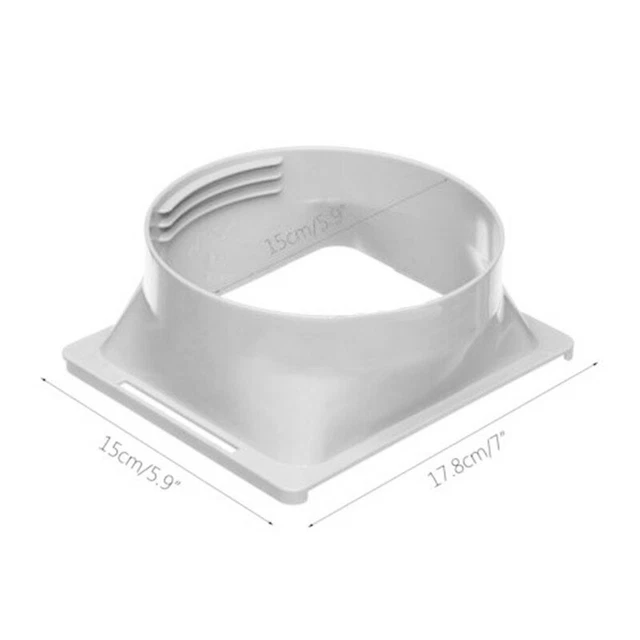 15cm Échappement Conduit Carré Interface Air État Tuyau Remplacer Connecteur