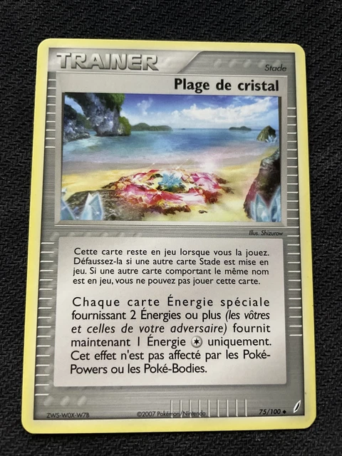 Unco Crystal Beach - Pokemon 75/100 Ex Crystal Keepers Near New Fr