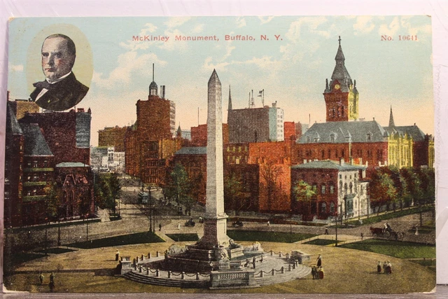 New York NY Buffalo McKinley Monument Postcard Old Vintage Card View Standard PC