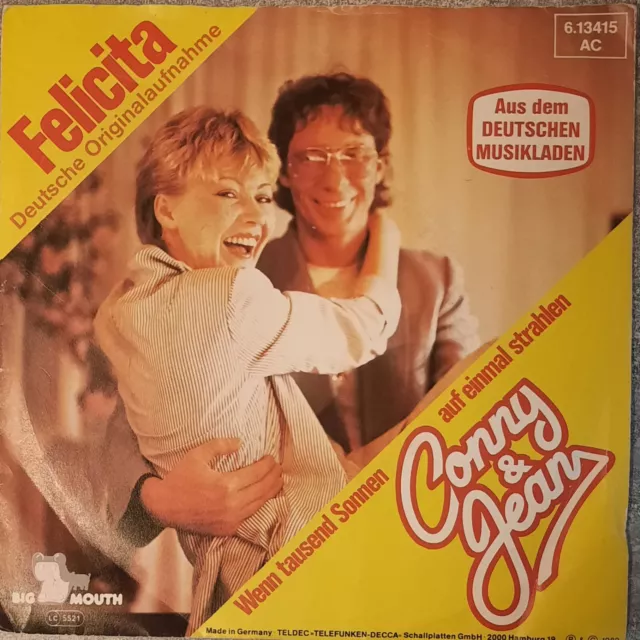 Conny & Jean - Felicita (Al Bano & Romina Power)- Big Mouth 1982-7" Vinyl Single