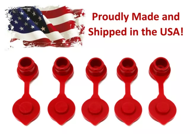 Universal Plastic Red Vent Caps for or Gas Diesel Water Fuel Can Jug