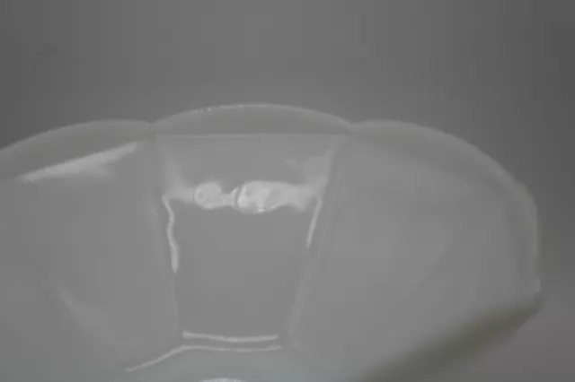 Milk Glass Compote Pedestal Fruit Bowl Grape Design
