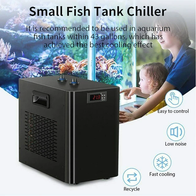 Aquarium Water Chiller Fish Tank Cooler Cooling Machine for 160L/42 Gallon Tank