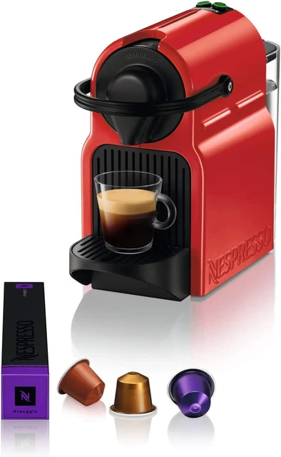 Nespresso Inissia Rouge, Machine À Café, Cafetière Expresso À Dosettes
