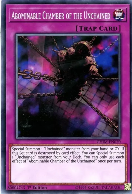 YGO CHIM-EN070 Abominable Chamber of the Unchained CHIM-EN070 Yu-gi-oh