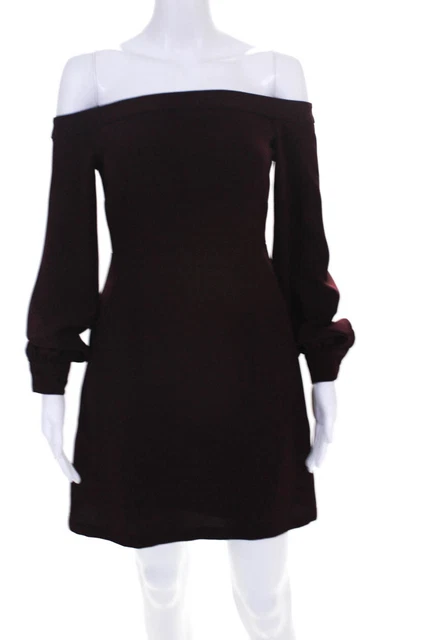 Jill Jill Stuart Womens Red Ink Shoulder Dress Size 2 10817712