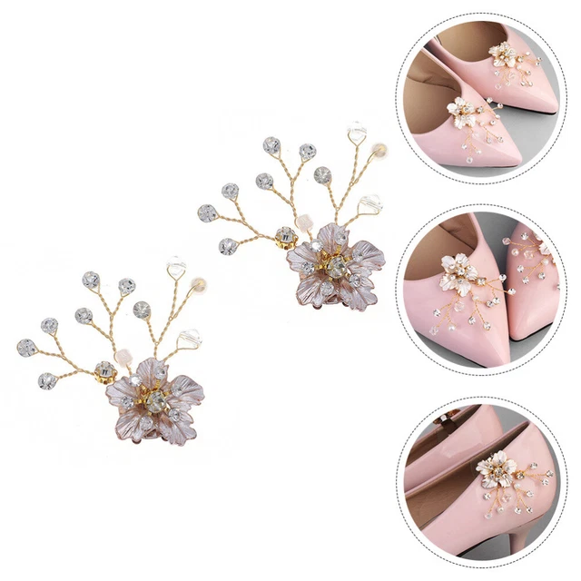 Bridal Shoe Clip Rhinestones Alloy Miss Bride Wedding Shoe Clip