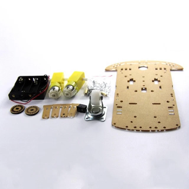 2wd RC Car Chassis with TT Motor For DIY, Easy Assembly