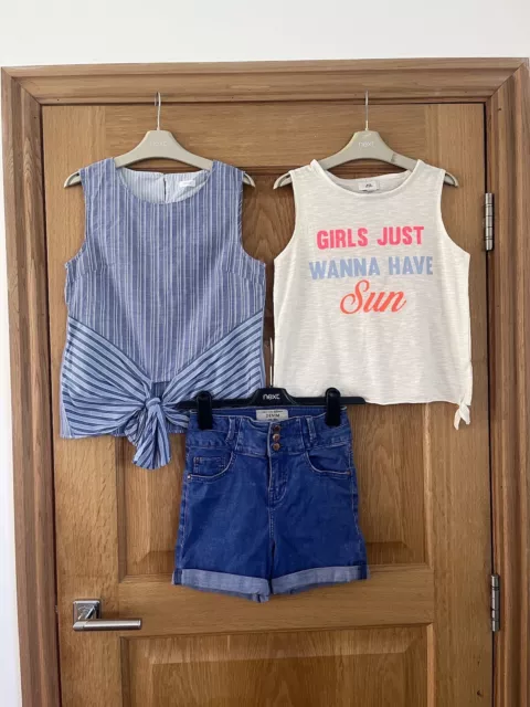 RIVER ISLAND NEXT NEW LOOK GIRLS SHORTS TOPS SUMMER OUTFIT -AGE 12 YEARS (11-12y