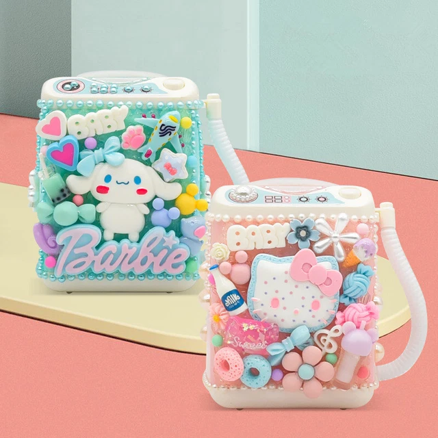 Makeup Brush Sponge Blender Washing Machine Girl Kid Toy Cleaner Diy Mini Washer