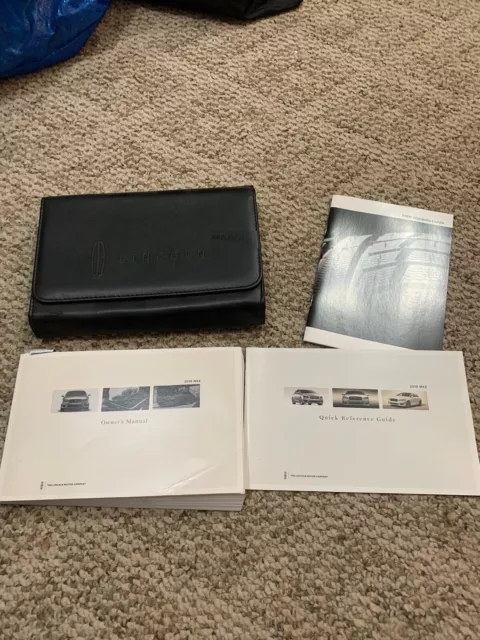 2019 Lincoln MKZ Owners Manual With Case OEM Free Shipping