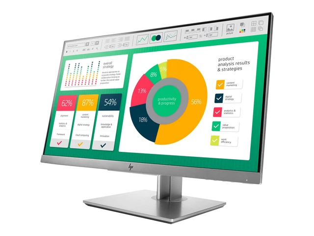 HP EliteDisplay E223 LED 21.5" (54,6 cm) FHD 1920x1080 60Hz IPS HDMI VGA DP