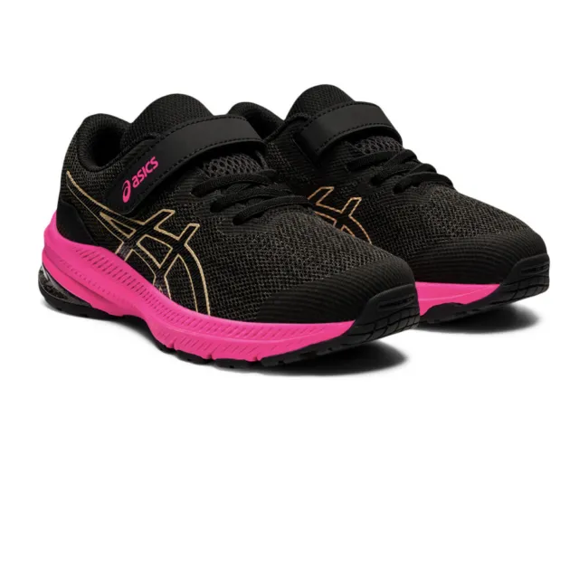 Asics Boys GT-1000 11 PS Running Shoes Trainers Sneakers Black Pink Sports