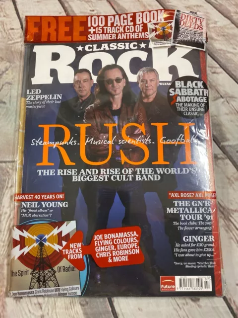 Classic Rock Magazine Rush Black Sabbath July 2012 Unused Sealed