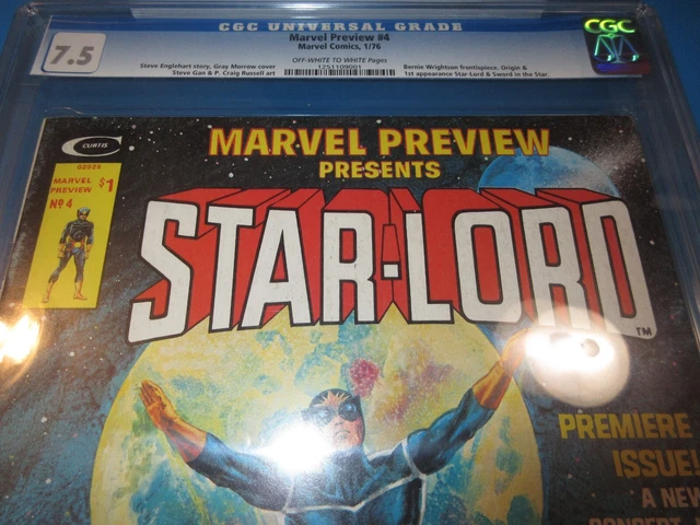 Marvel Preview #4 Bronze age 1st Starlord Key CGC 7.5 VF- Beauty Wow 2