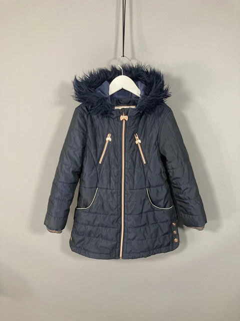 TED BAKER Girls Navy Velvet Quilted Bomber Jacket 4 Years BNWT 60.00 PicClick UK