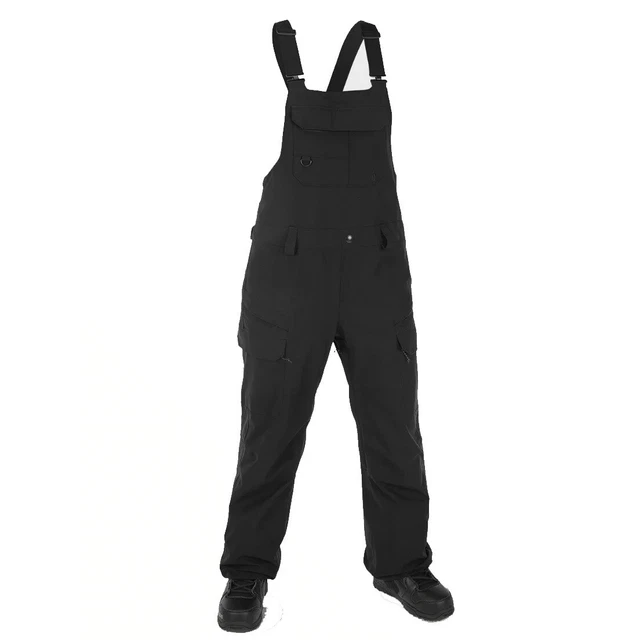 Volcom Creston Black Womens 15K 2023 Snowboard Bib Overall