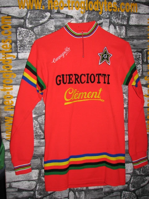 Maillot Cyclisme Vintage Français G.S ST. JOSEPH - MONZA, Laine, époque Eroica, Taille L