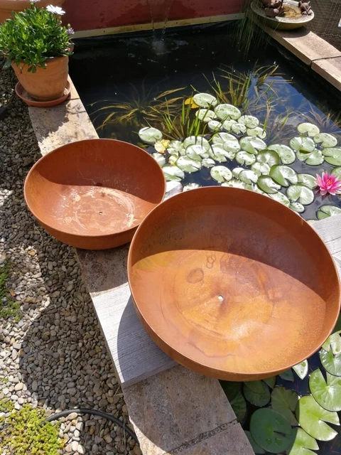 EDELROST PFLANZSCHALE STEFANIA rund Rostschale Garten Edelrost