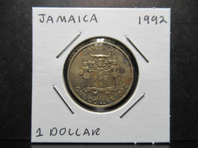 Jamaica 1 Dollar 1992 - Coin in 2x2 Flip - A0616