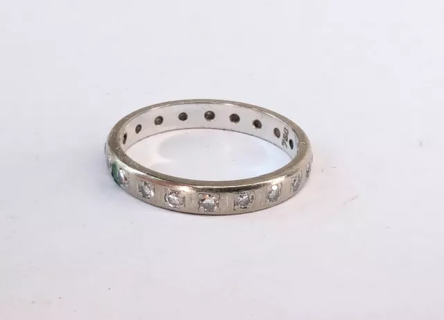 Memory Ring Diamant Weißgold 12mm ⌀