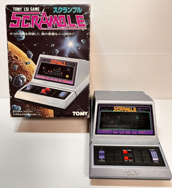 LSIゲーム TOMY SCRAMBLE 希少TOMY LSIゲーム scramble スクランブル LSIゲーム コナミ
