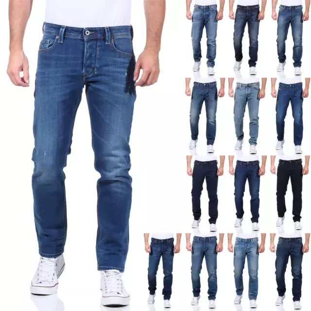 Diesel LARKEE-BEEX Herren Jeans Denim Männer Regular-Tapered Hose Jeanshose