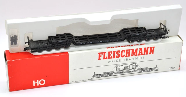 Wagon De Travail Fleischmann HO échelle 1436 – Guérite Plateforme 1961, Gris/rouge