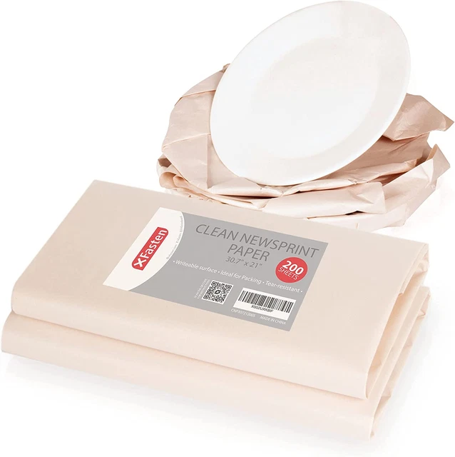 Newsprint Packing Paper Sheets for Moving 8.5 Lbs (45Gsm) Dish Moving Paper Pack