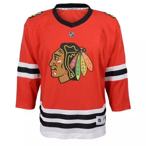 Chicago Blackhawks Red Premier Youth Blank Hockey Jersey Small/Medium NHL