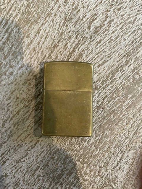 Zippo Lighter Brass Gold Dust Finish 2003 H 03 USA Fired
