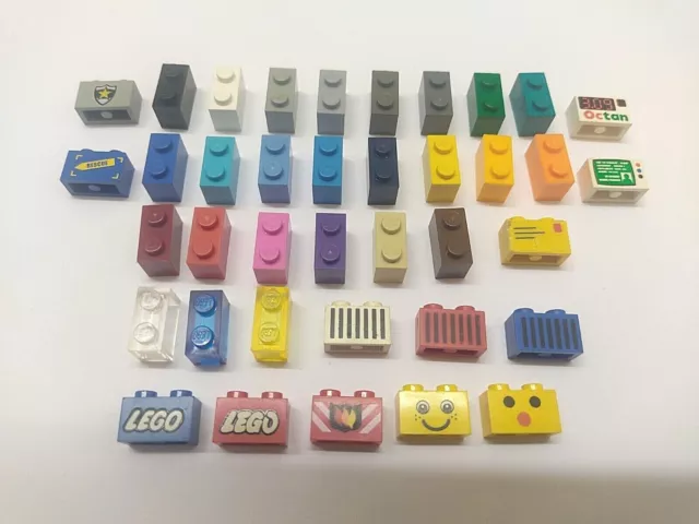 LEGO Brique/Brick 1x2 ¤ 3004 ¤ Choose Colors or Patern ¤ modèle au choix ¤ TBE