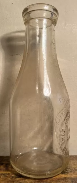 THEO. JONES DAIRY Farm 1 Quart Milk Bottle~Bessemer Alabama $24.99 ...