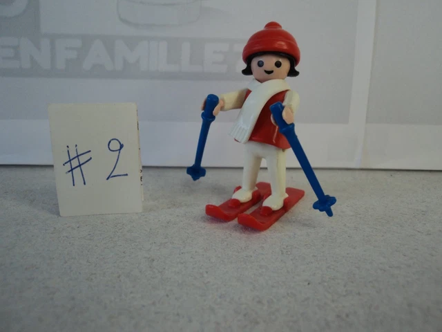 PLAYMOBIL Vintage 3561 Boîte 1978 : City Life Sports D'hiver, Skieurs, Luges