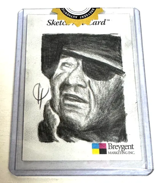 An Original John Wayne Sketch Card by Chris Henderson from Breygent Marketing