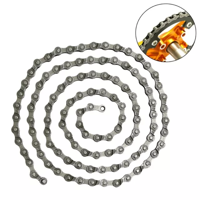 Heavy duty Mountain Road Bike Bicycle Chain 6/7/8 Speed 110 Link Silver