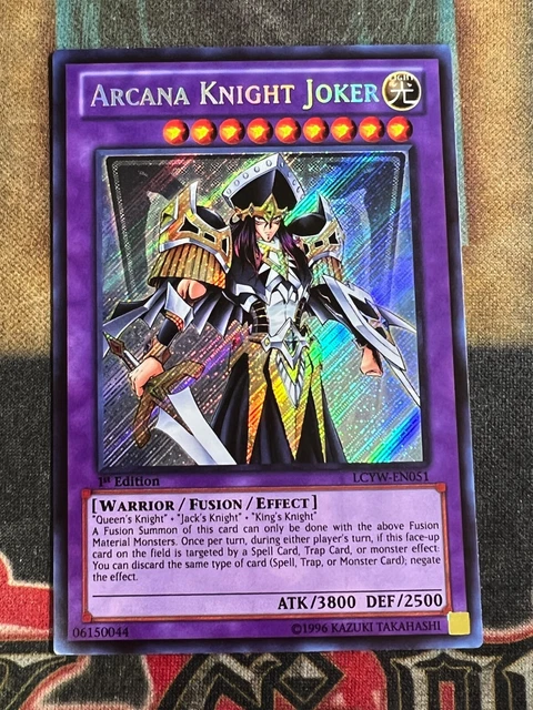Yugioh Arcana Knight Joker LCYW-EN051 Secret Rare 1st Edition NM