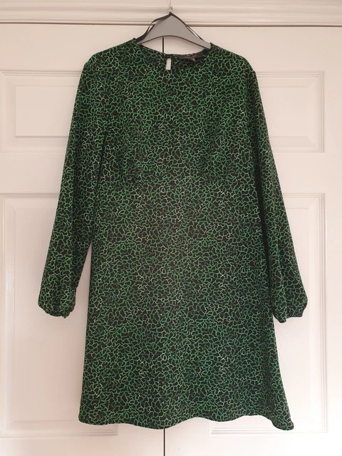 PRIMARK GREEN LEOPARD Print Dress 4.00 PicClick UK