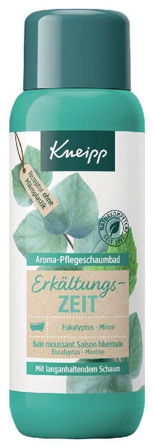 26,90EUR/1l Kneipp baño de espuma tiempo de resfriado 400ml botella