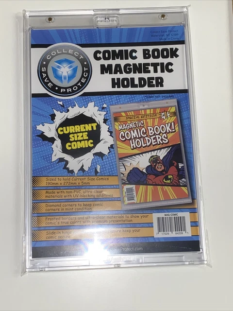 NEW! CSP Current Size Comic Book Magnetic Holder - UV Protected - Wall Hanging