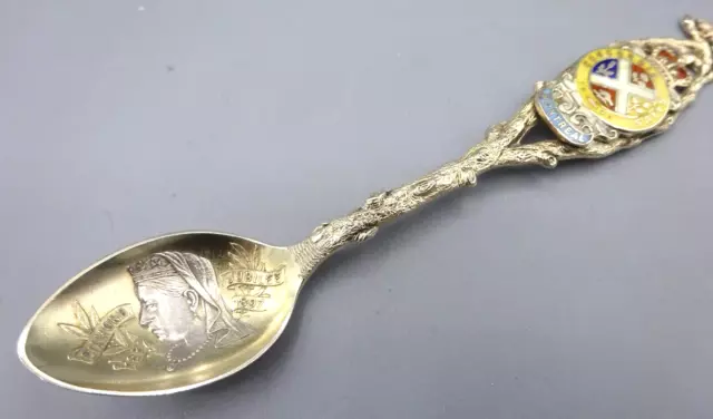 Queen Victoria Commemorative Sterling Silver Spoon - 1897 Jubilee - Montreal