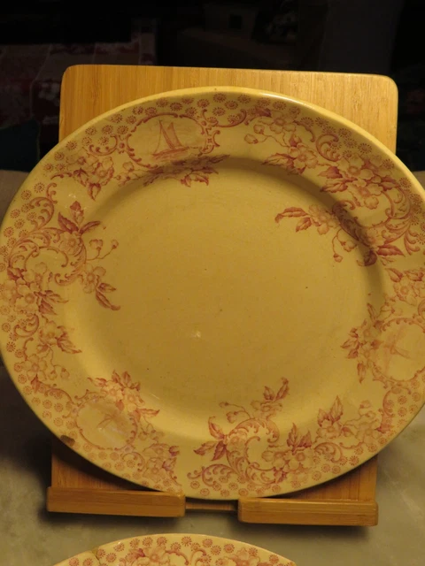 Lot De 2 Assiettes Plates Anciennes Paimpolais Longchamp - Terre De Fer
