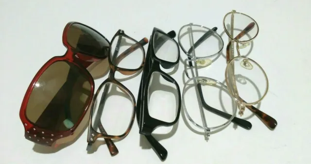 Eyeglasses Sunglasses Lot of 5 Foster Grant Piranha Others Black Red