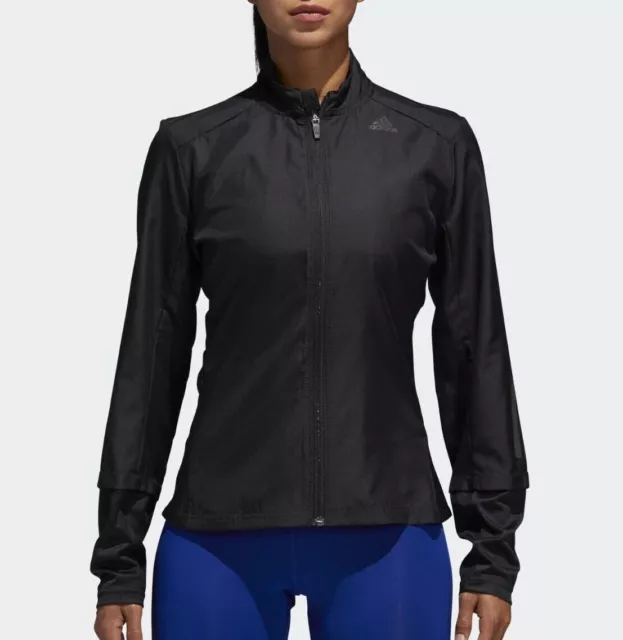 adidas Damen Response Windjacke - Laufjacke - schwarz - M (UK 12-14)