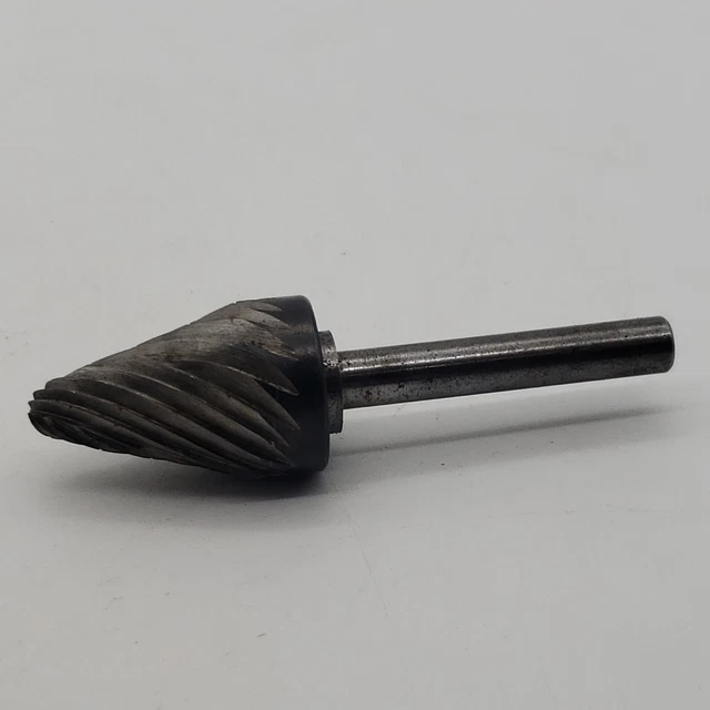 Carbide Tool Bit Burr Round Nose Tree 3/4" Diameter, Single Cut