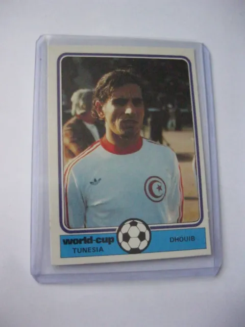 Monty Gum World Cup 78 Trading Card Nr/Mint Tunisia Dhouib