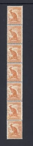 AUSTRALIA 1948-56 (SG 228cb 'SKY RETOUCH' on 1/2d orange) VF MNH read desc